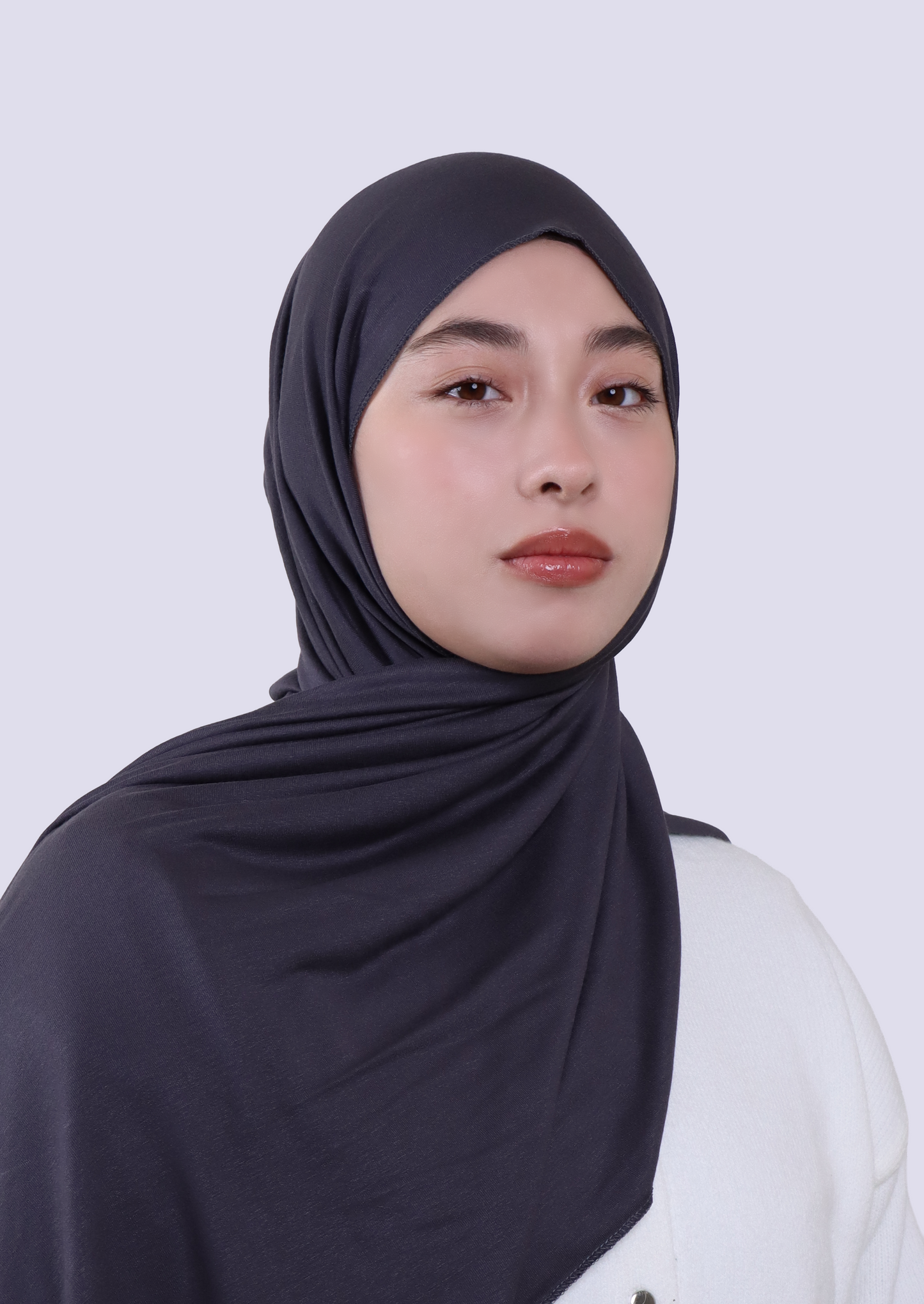 Luxury Jersey Hijab- Graphite