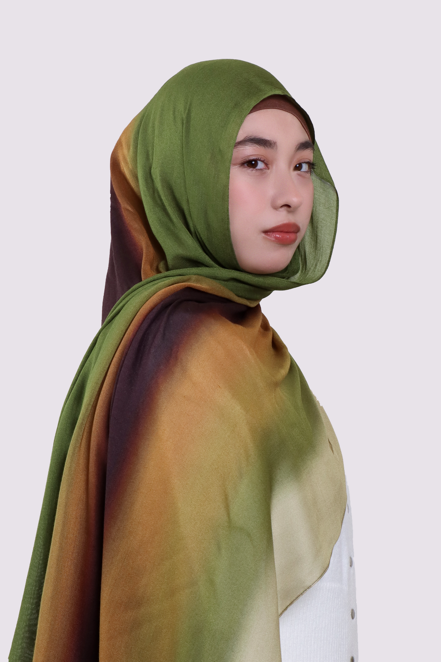 Printed Modal - Olive Ombré