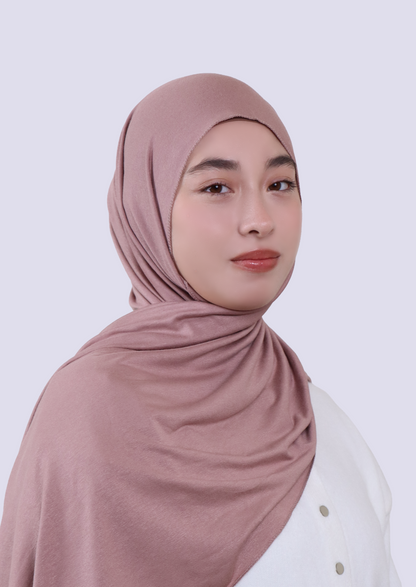 Luxury Jersey Hijab- Dusty Pink