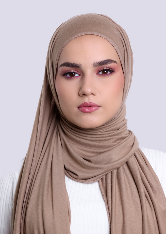 Luxury Jersey Hijab - Mink