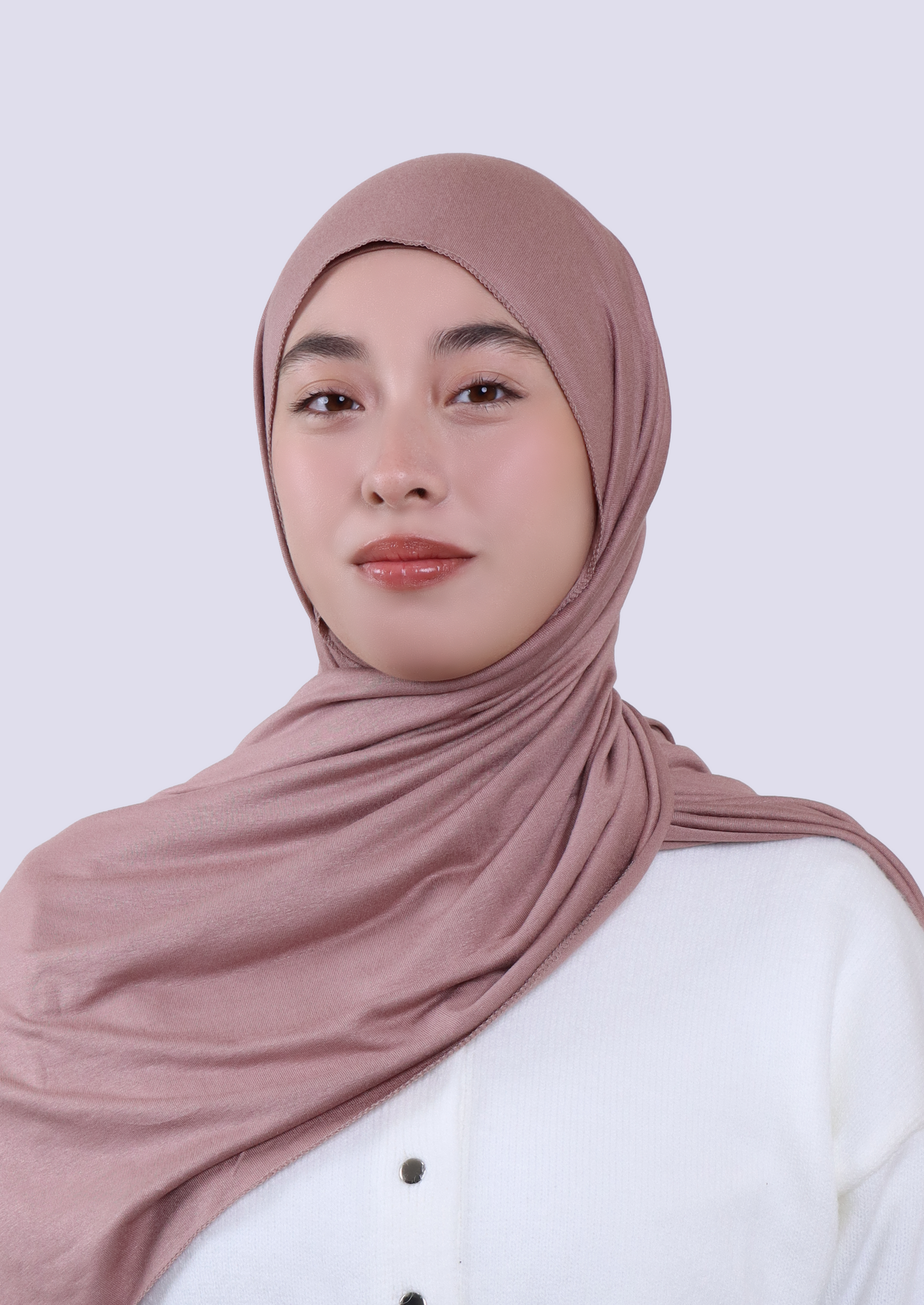 Luxury Jersey Hijab- Dusty Pink