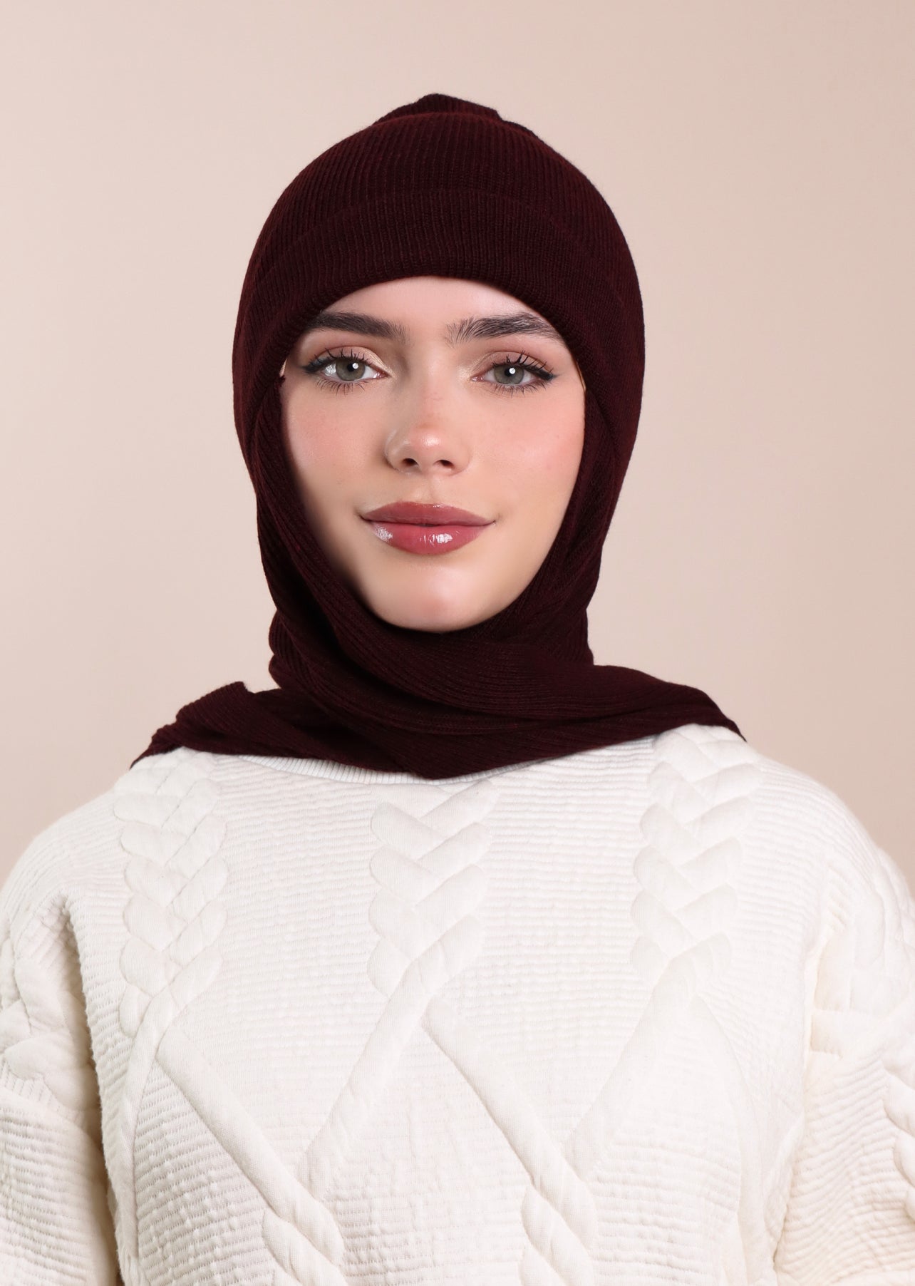 Beret Scarf- Bordeaux