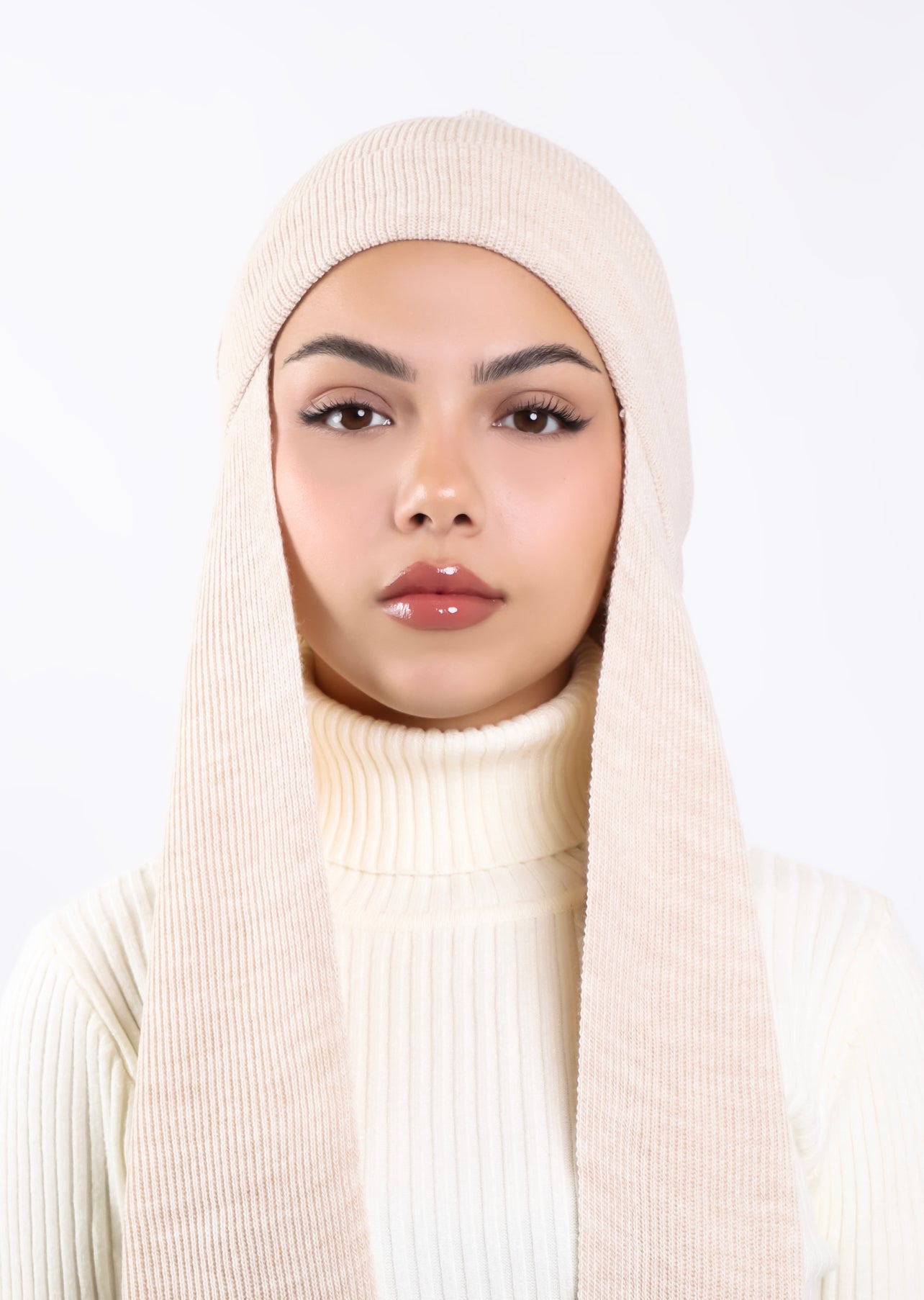 Beret Scarf- Cream