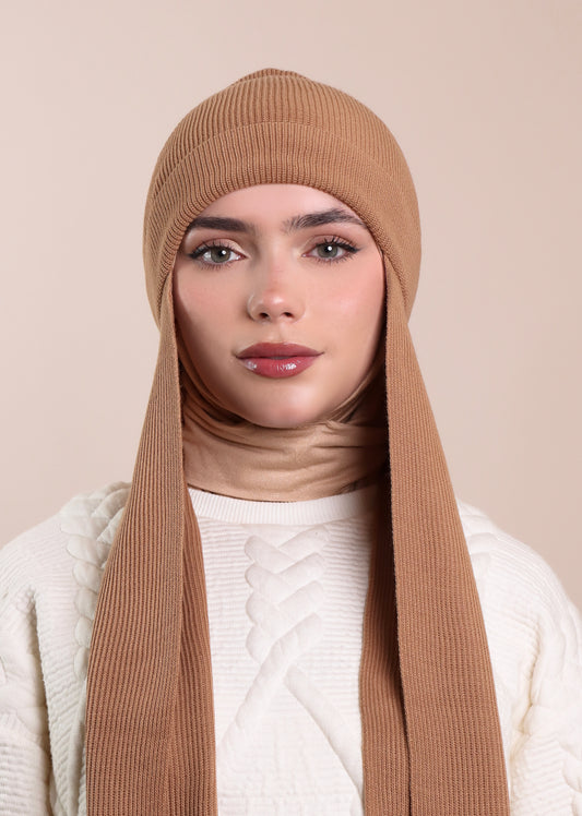 Beret Scarf- Camel