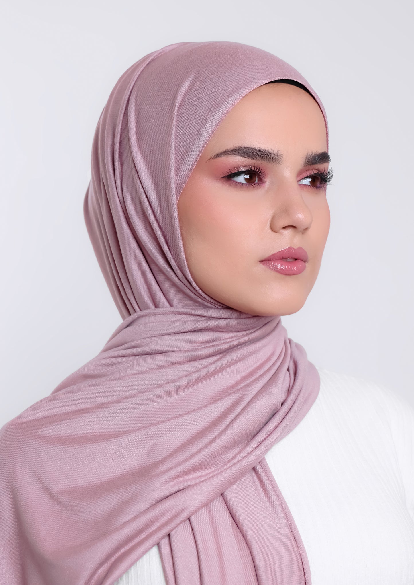 Luxury Jersey Hijab - Blush