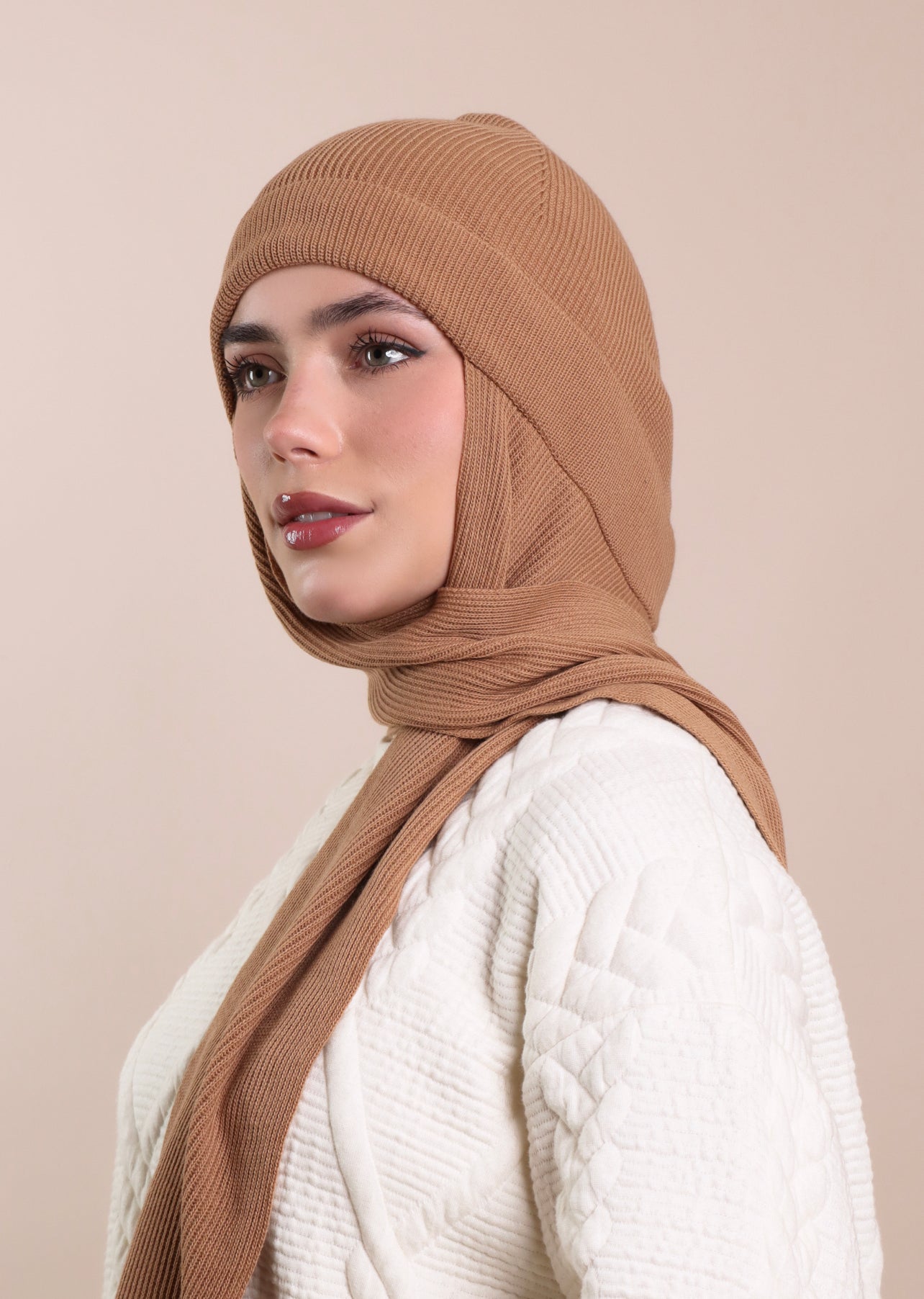 Beret Scarf- Camel