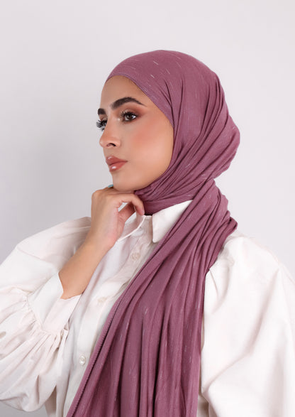 Stripe Jersey Hijab- Magnolia