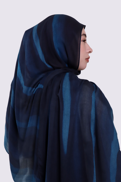 Printed Modal - Deep Ocean