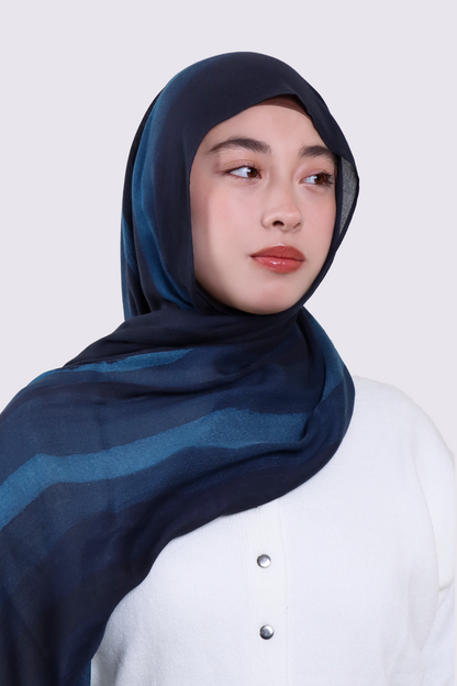 Printed Modal - Deep Ocean