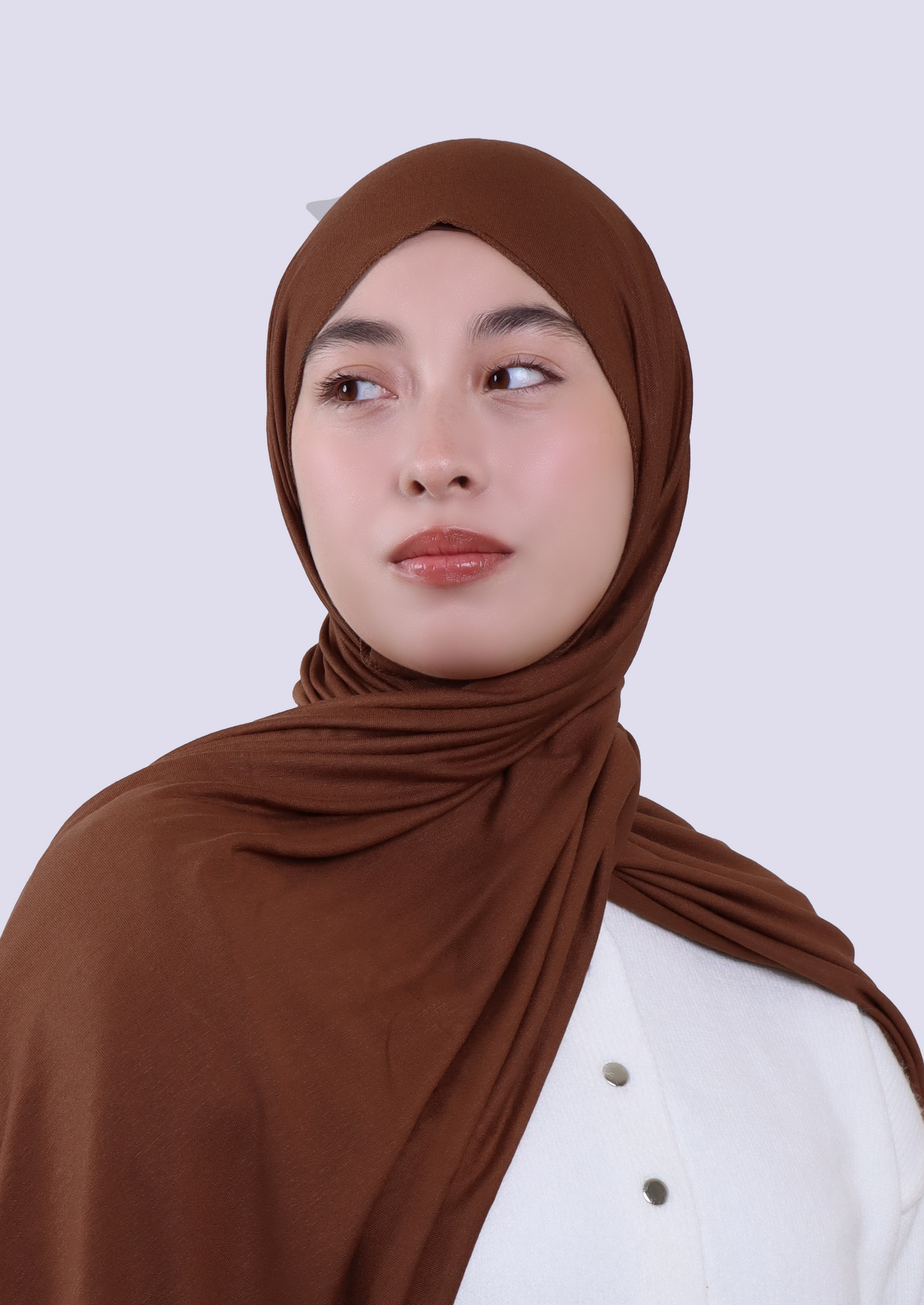 Luxury Jersey Hijab- Cinnamon