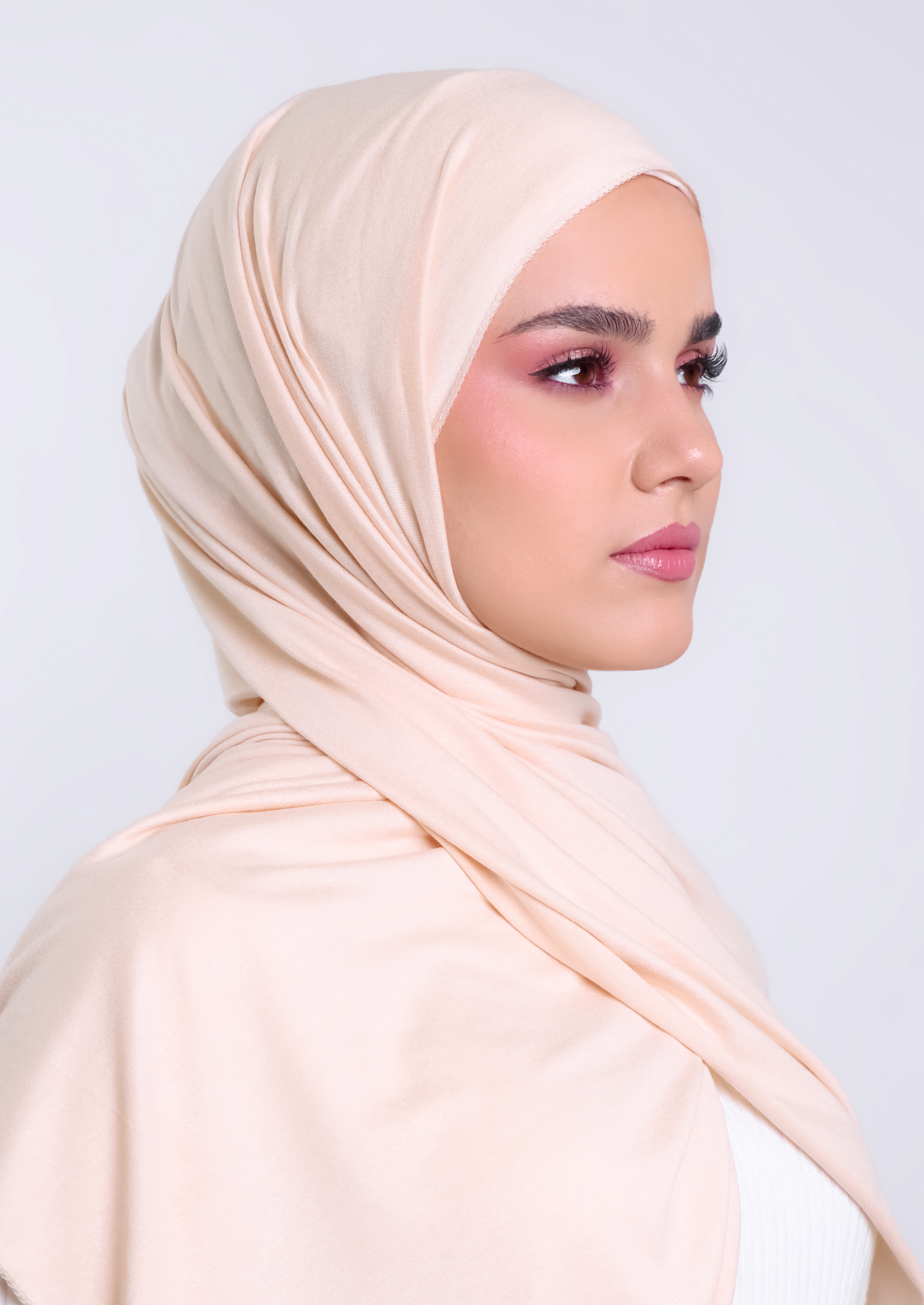 Luxury Jersey Hijab - Cream