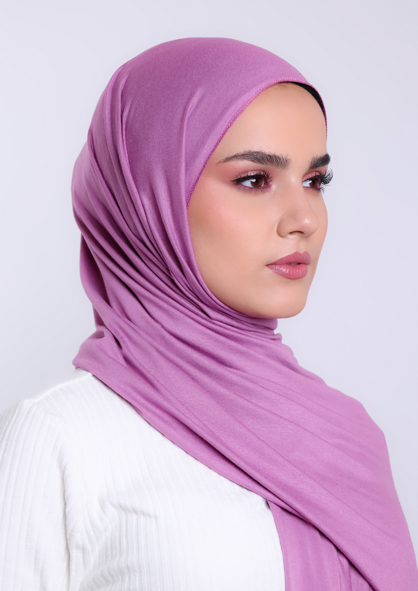 Luxury Jersey Hijab- Dark Pink