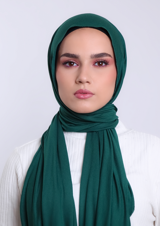 Luxury Jersey Hijab - Deep Teal