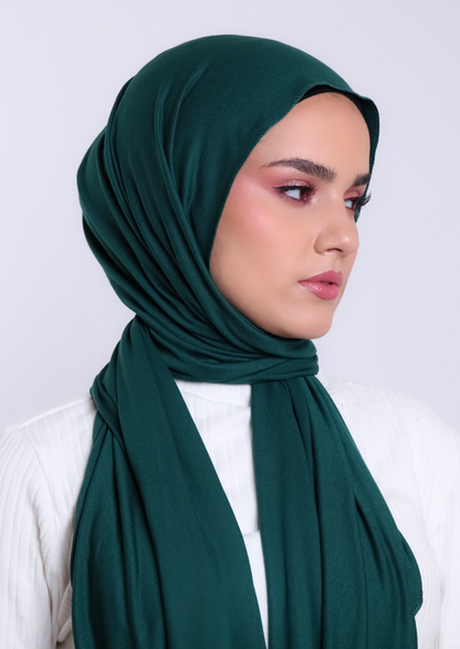 Luxury Jersey Hijab - Deep Teal