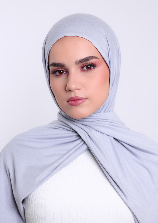 Luxury Jersey Hijab - Fog