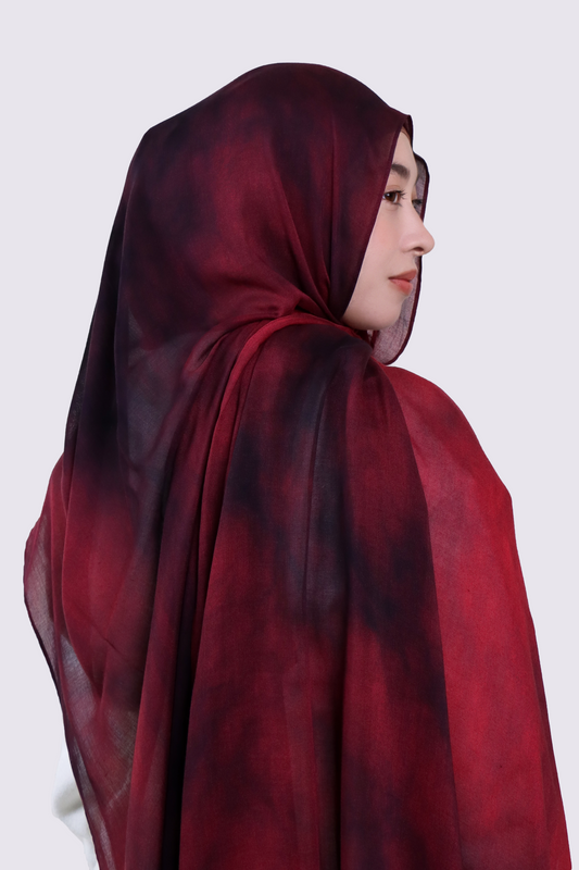 Printed Modal - Midnight Ember