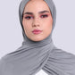Luxury Jersey Hijab - Slate Grey