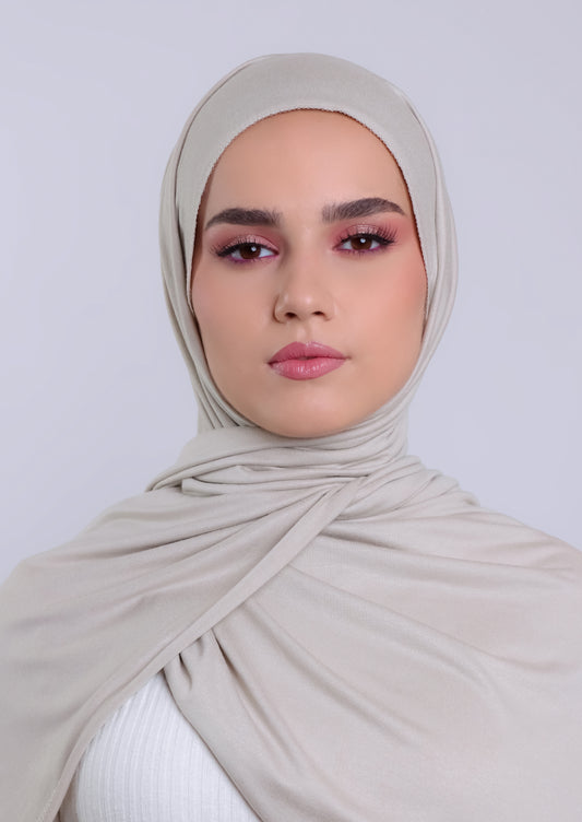 Luxury Jersey Hijab - Smoke