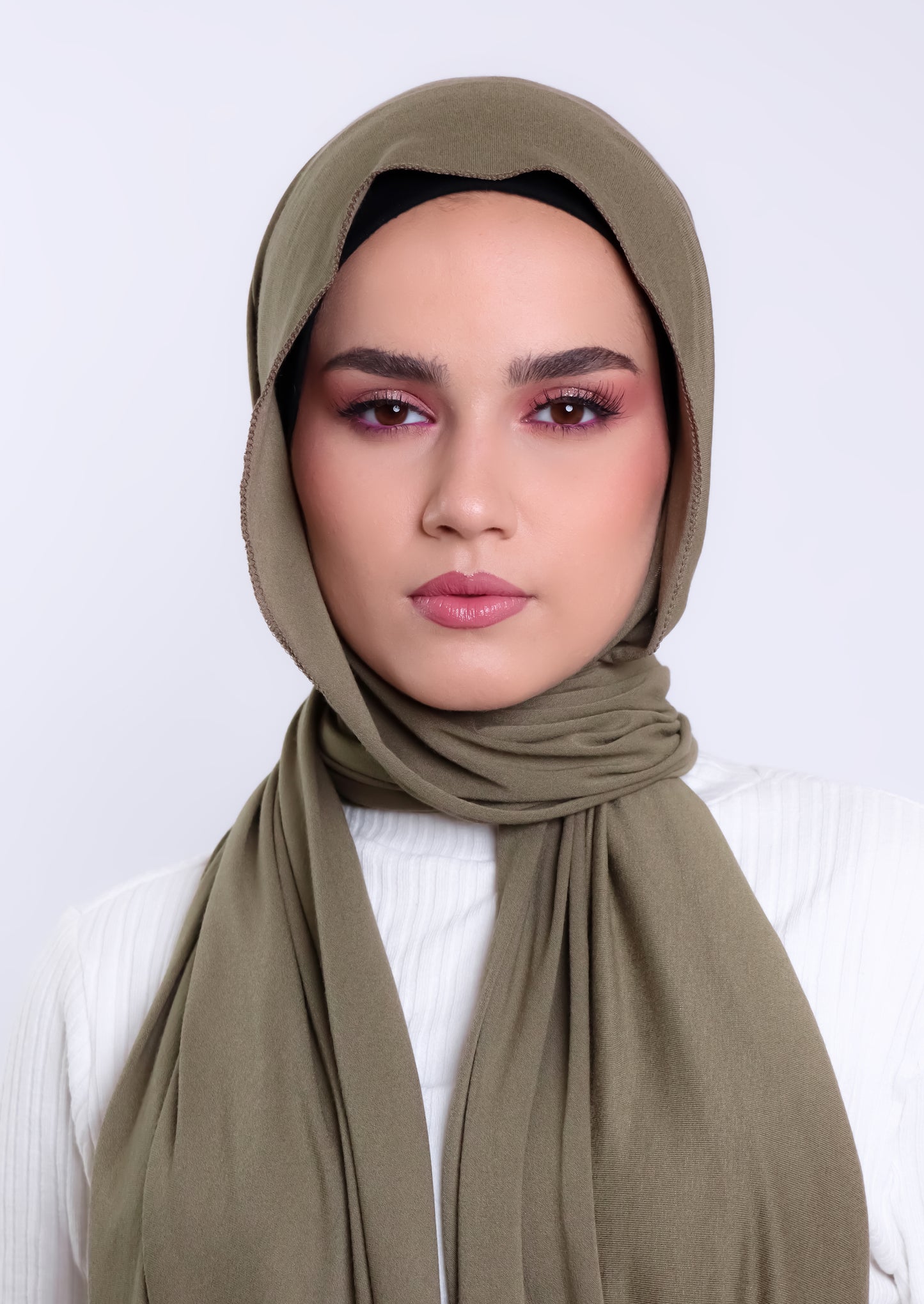 Luxury Jersey Hijab - Olive