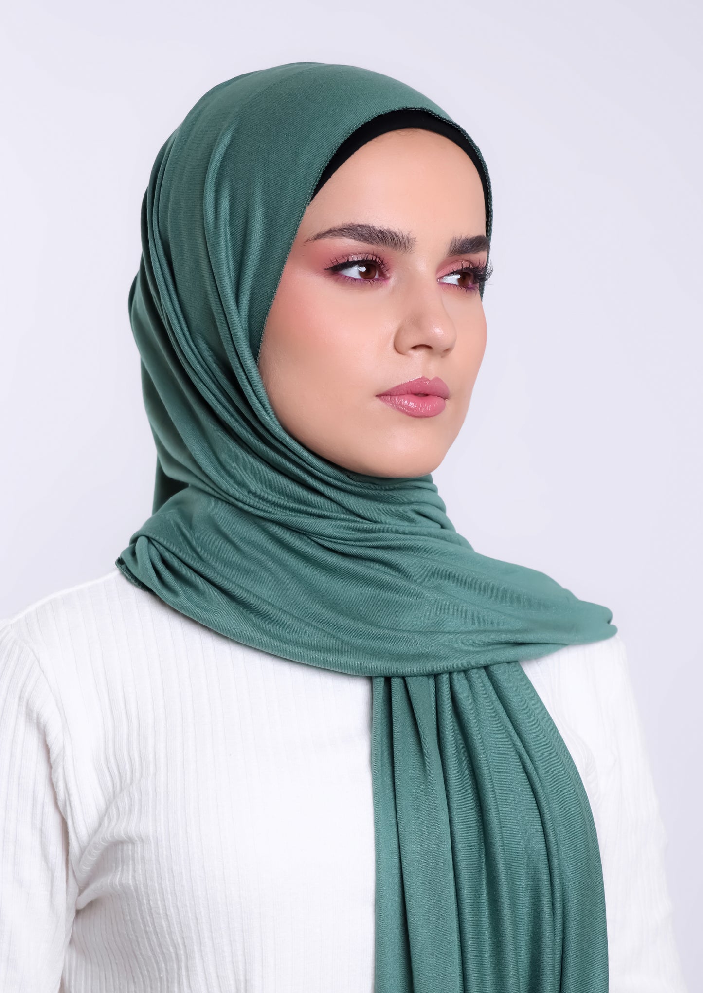 Luxury Jersey Hijab - Teal