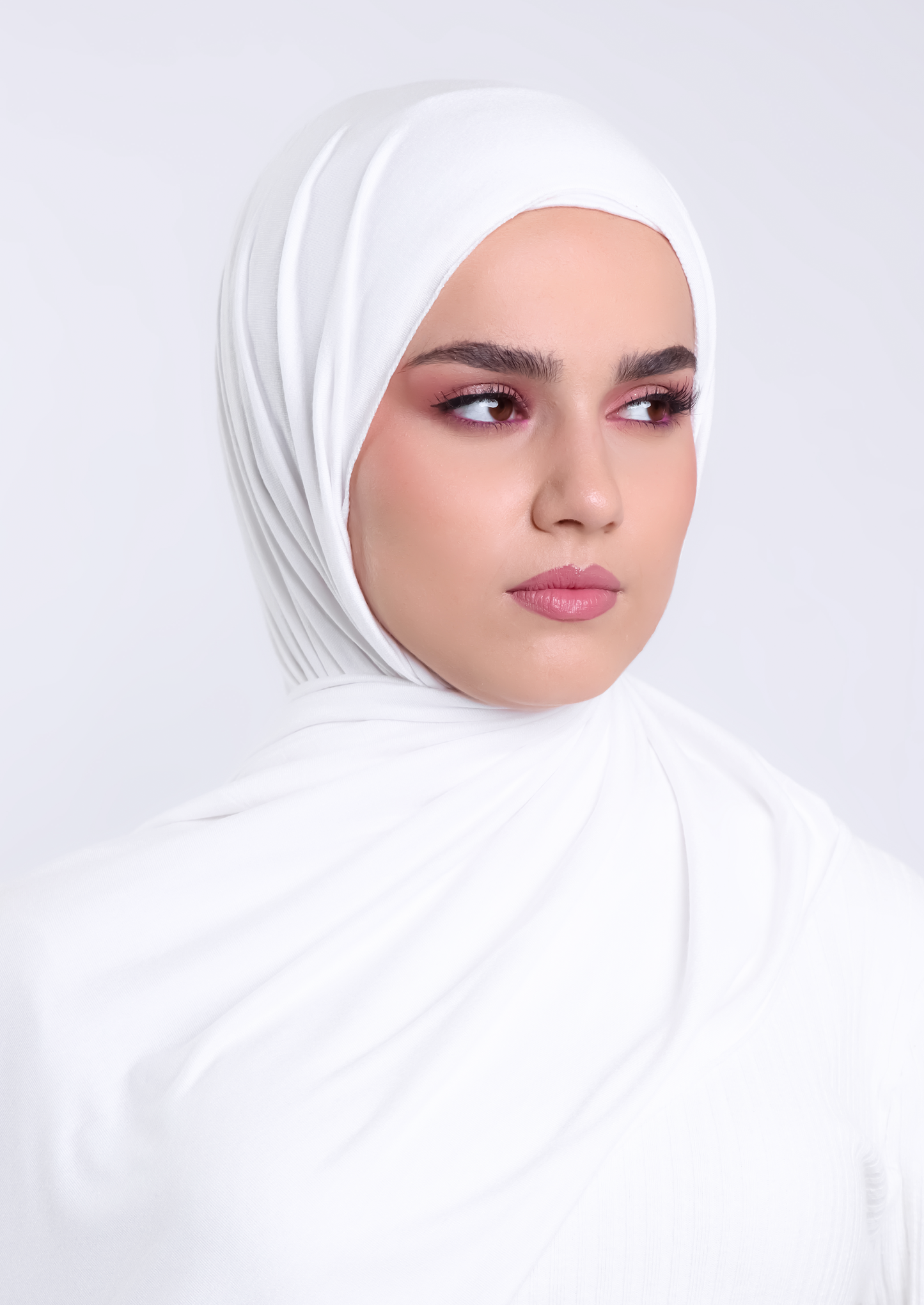 Luxury Jersey Hijab - White